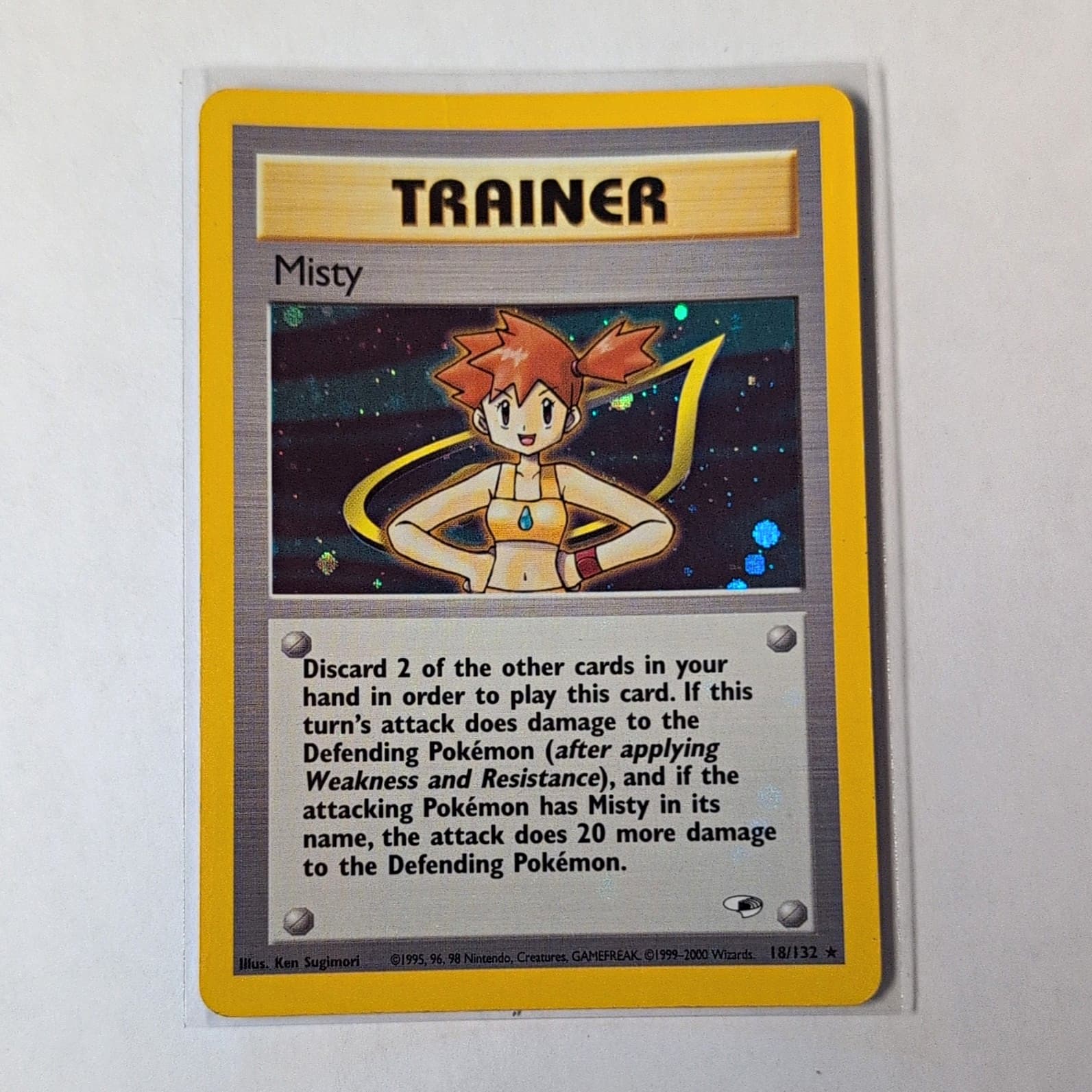 Pokémon TCG Gym Heroes Misty 18/132 Trainer Holo Rare Unlimited