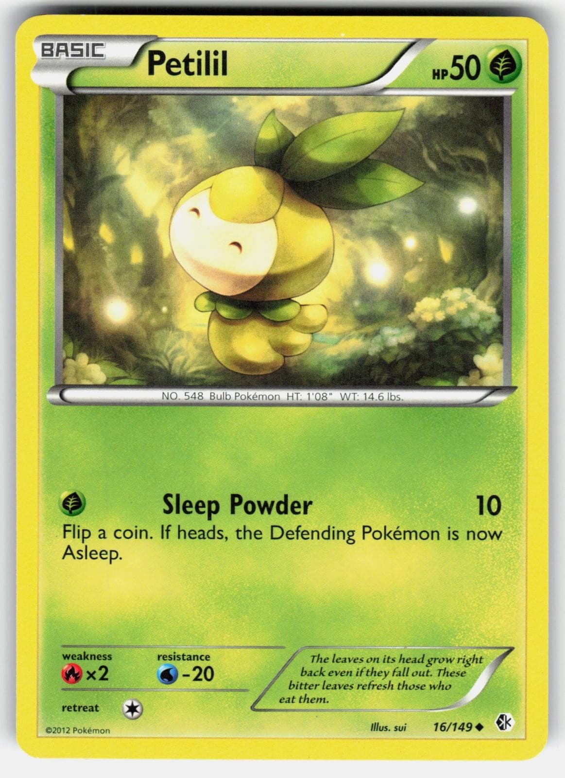 Petilil 16/149 Uncommon Boundaries Crossed Pokemon LP