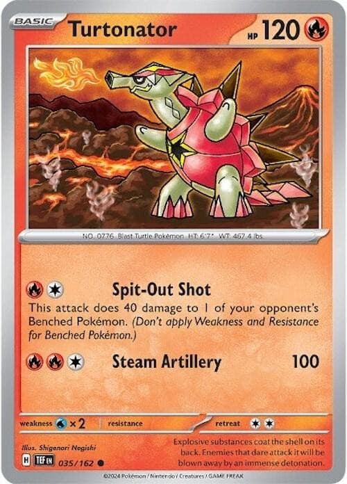 Turtonator - Normal Pokemon Scarlet & Violet Temporal Forces (035/162)