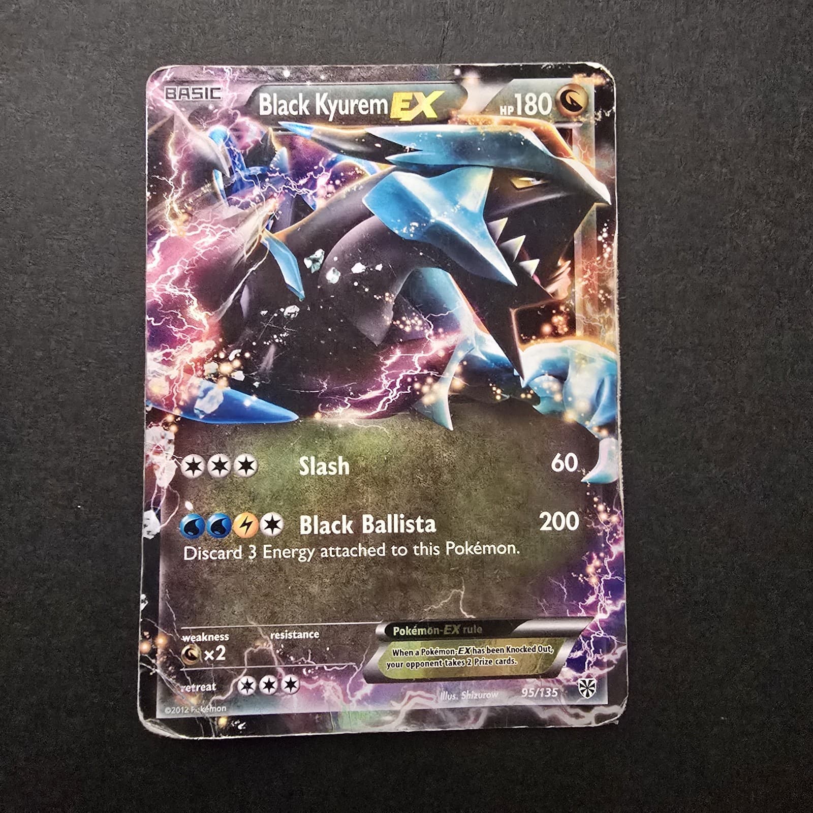 Black Kyurem EX 95/135 Plasma Storm Holo Ultra Rare Pokemon TCG Card HP