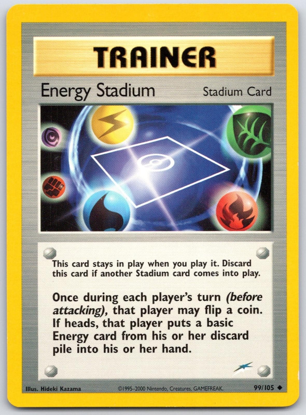 Energy Stadium 99/105 2002 Neo Destiny Uncommon Pokemon Unlimited LP