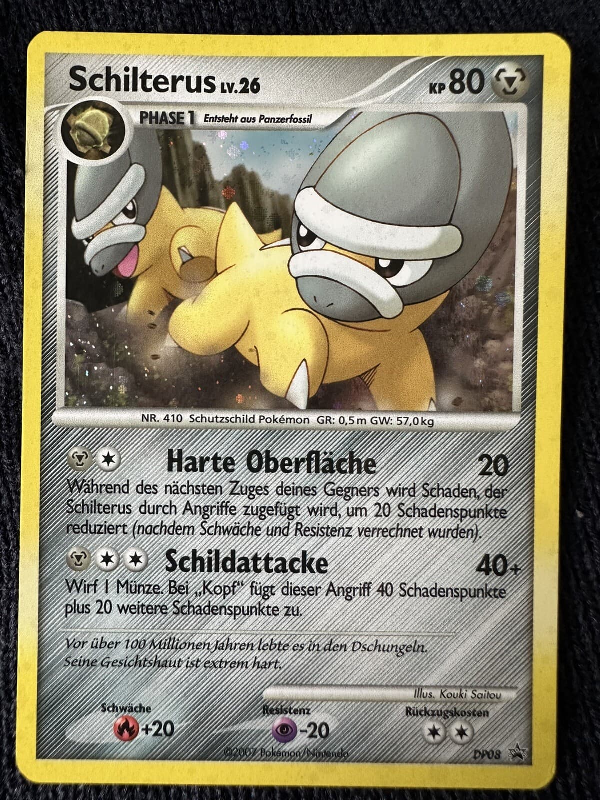 Pokemon Karte - Schilterus DP08 - DP Black Star Promo - Holo - Deutsch