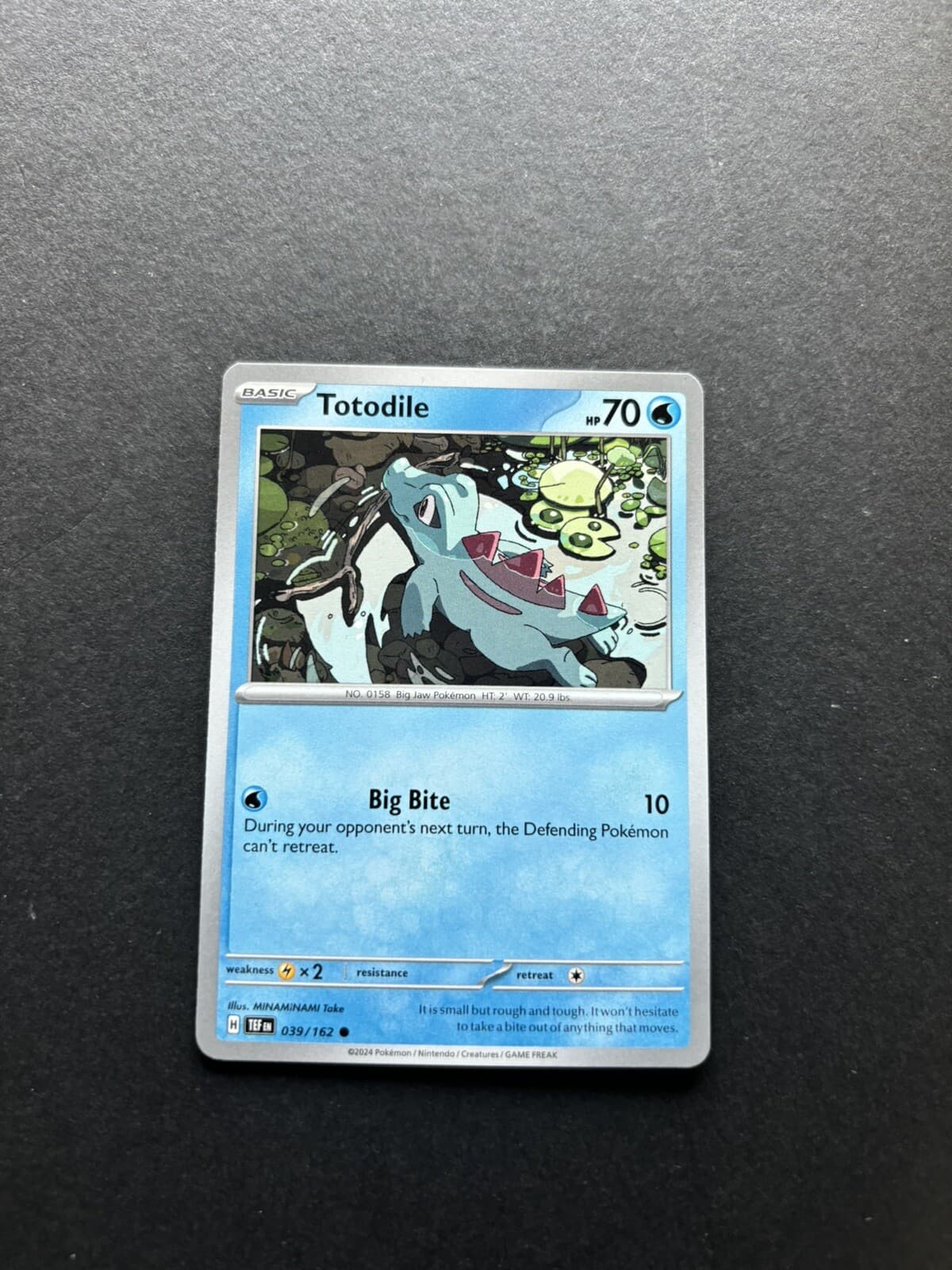 2024 Pokémon Temporal Forces - Totodile No. 39/162