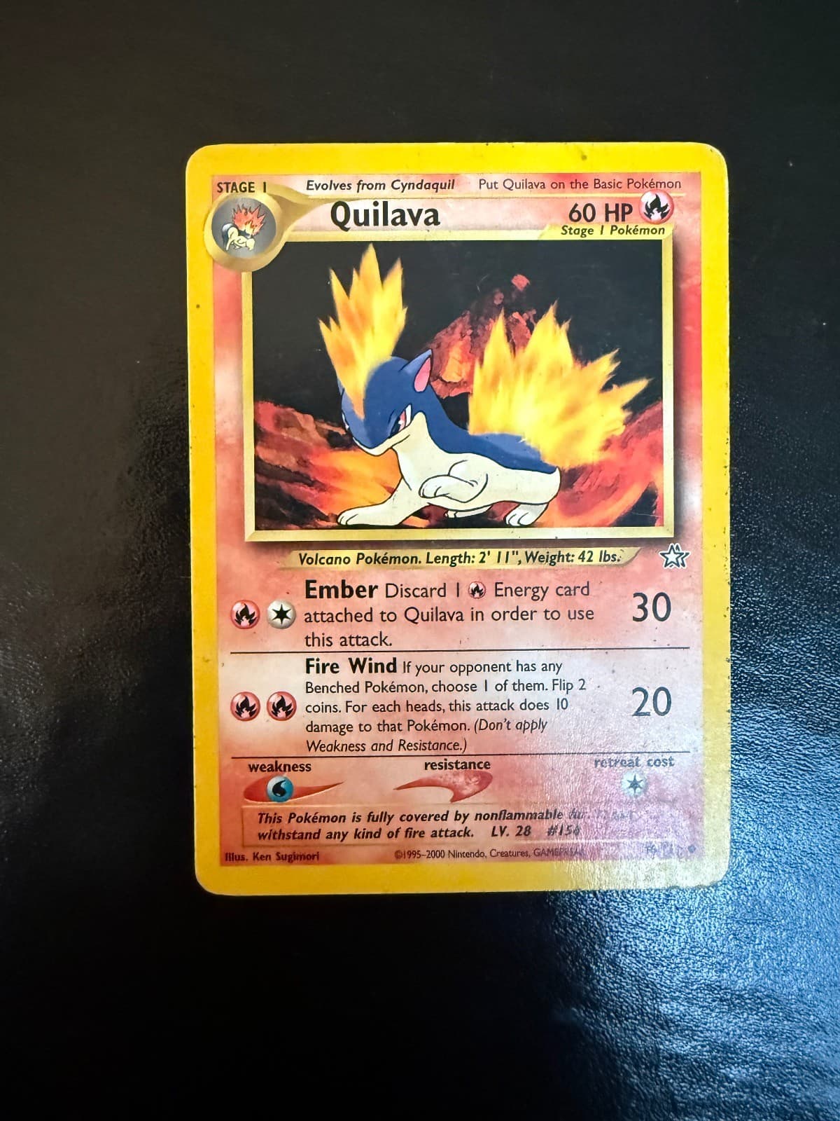 Quilava 46/111 Uncommon Neo Genesis Pokemon Unlimited Heavily Played