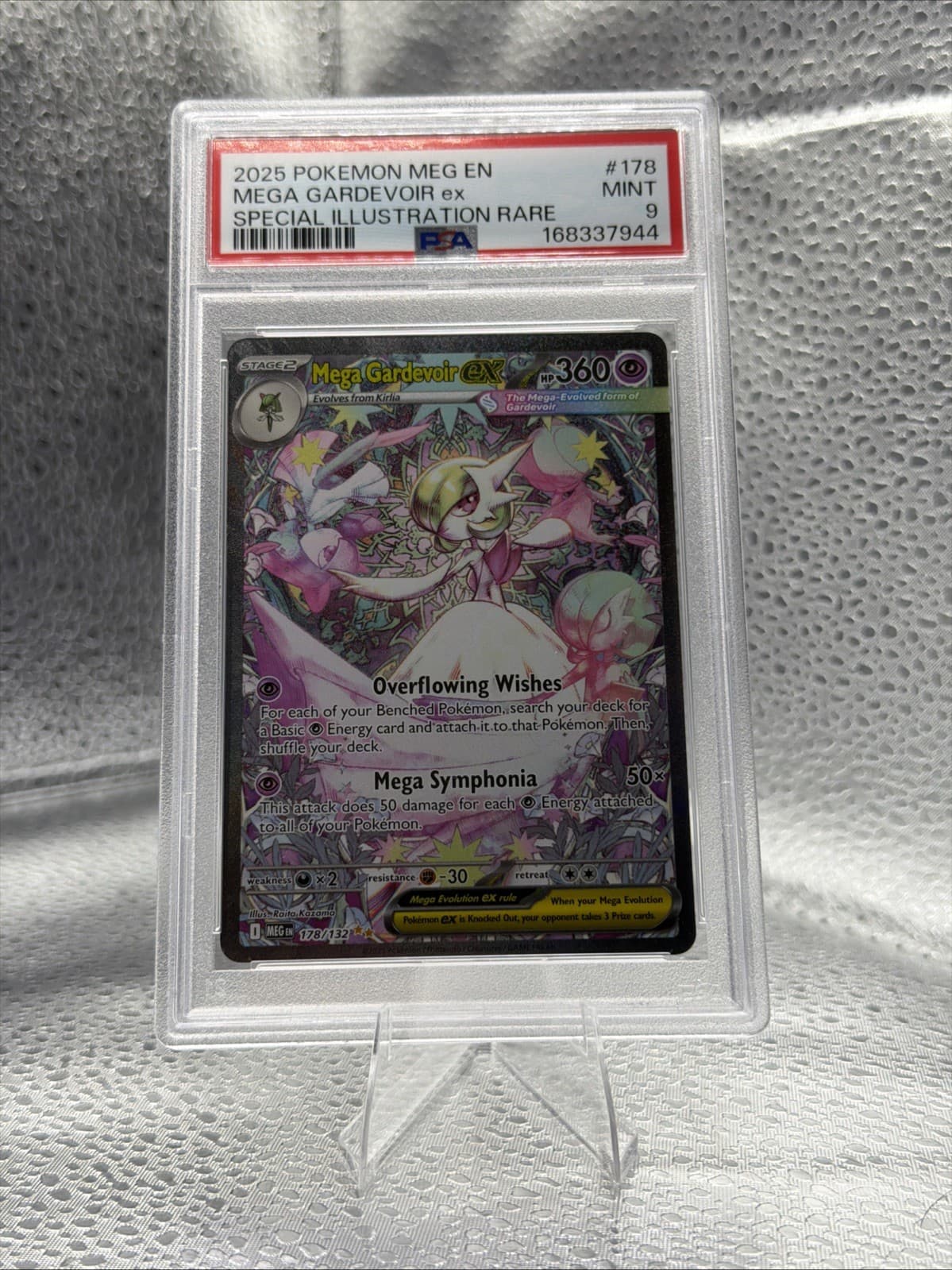 Pokémon Mega Gardevoir Ex Special Illustration Rare 178/132 Psa 9