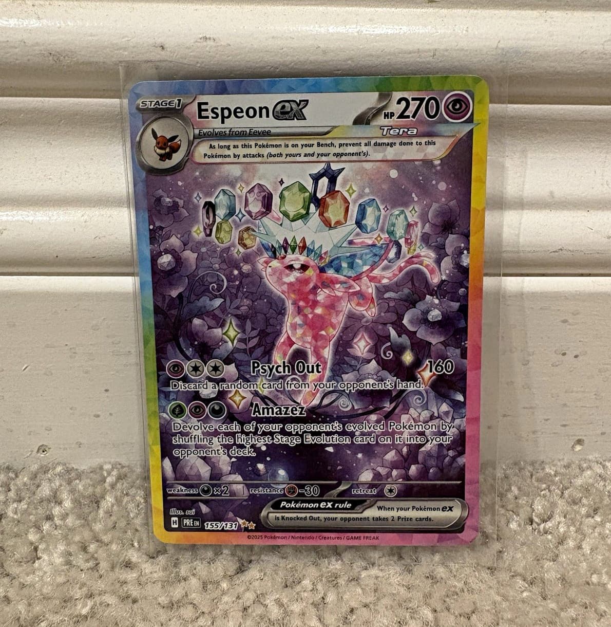 Espeon ex SIR 155/131 Prismatic Evolutions LP