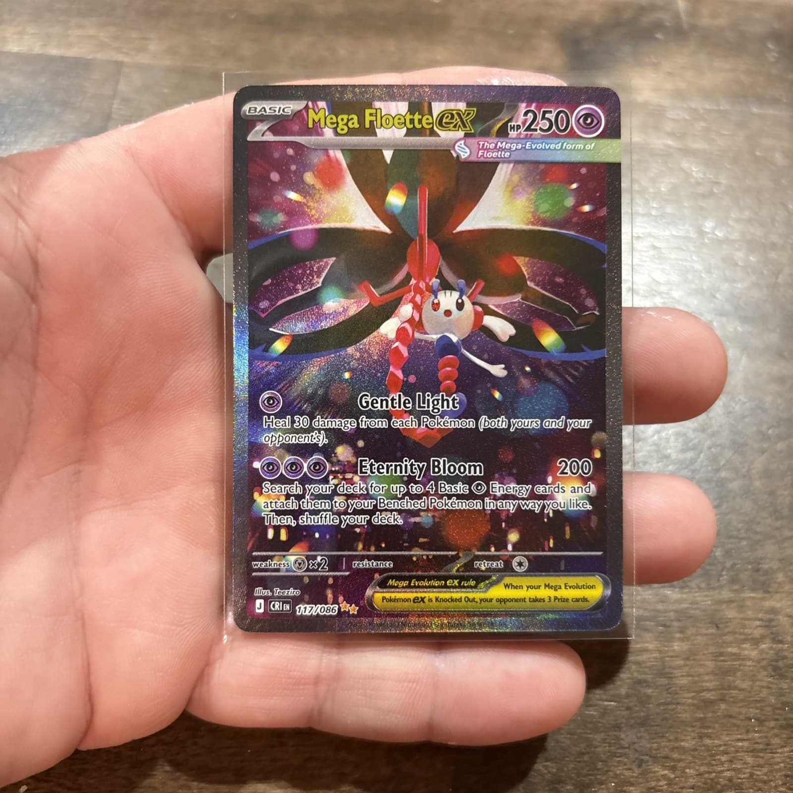 Pokemon TCG Chaos Rising 117/086 Mega Floette Ex Special Illustration Rare SIR