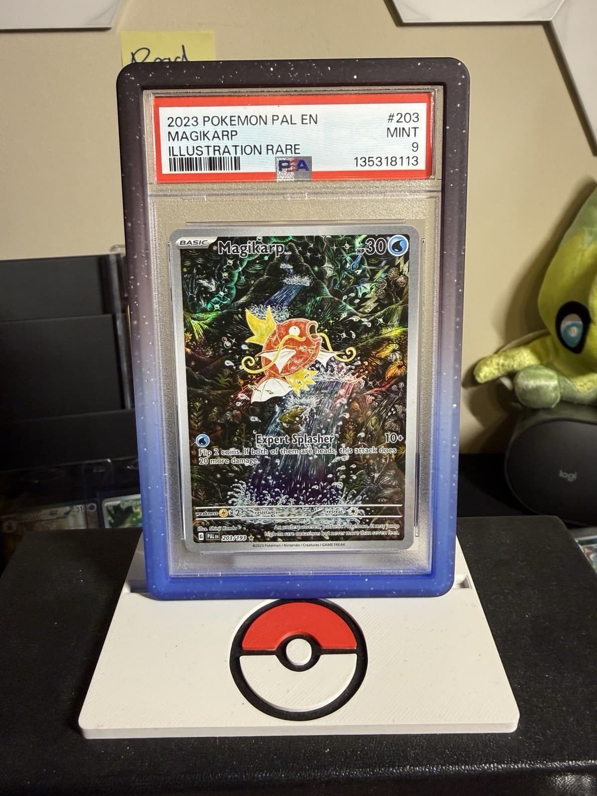 Pokémon TCG Magikarp 203/193 Illustration Rare Holo Paldea Evolved PSA 9