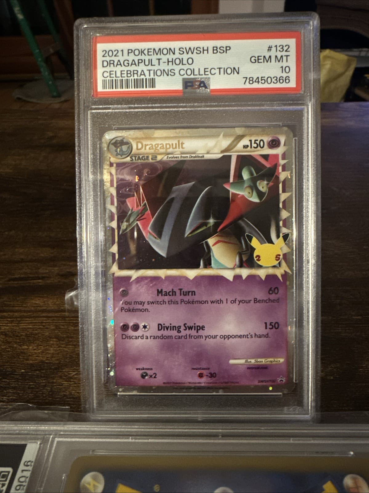 Dragapult  132 - SWSH132 PSA 10 Black Star Promo Pokemon - GEM MT Celebrations