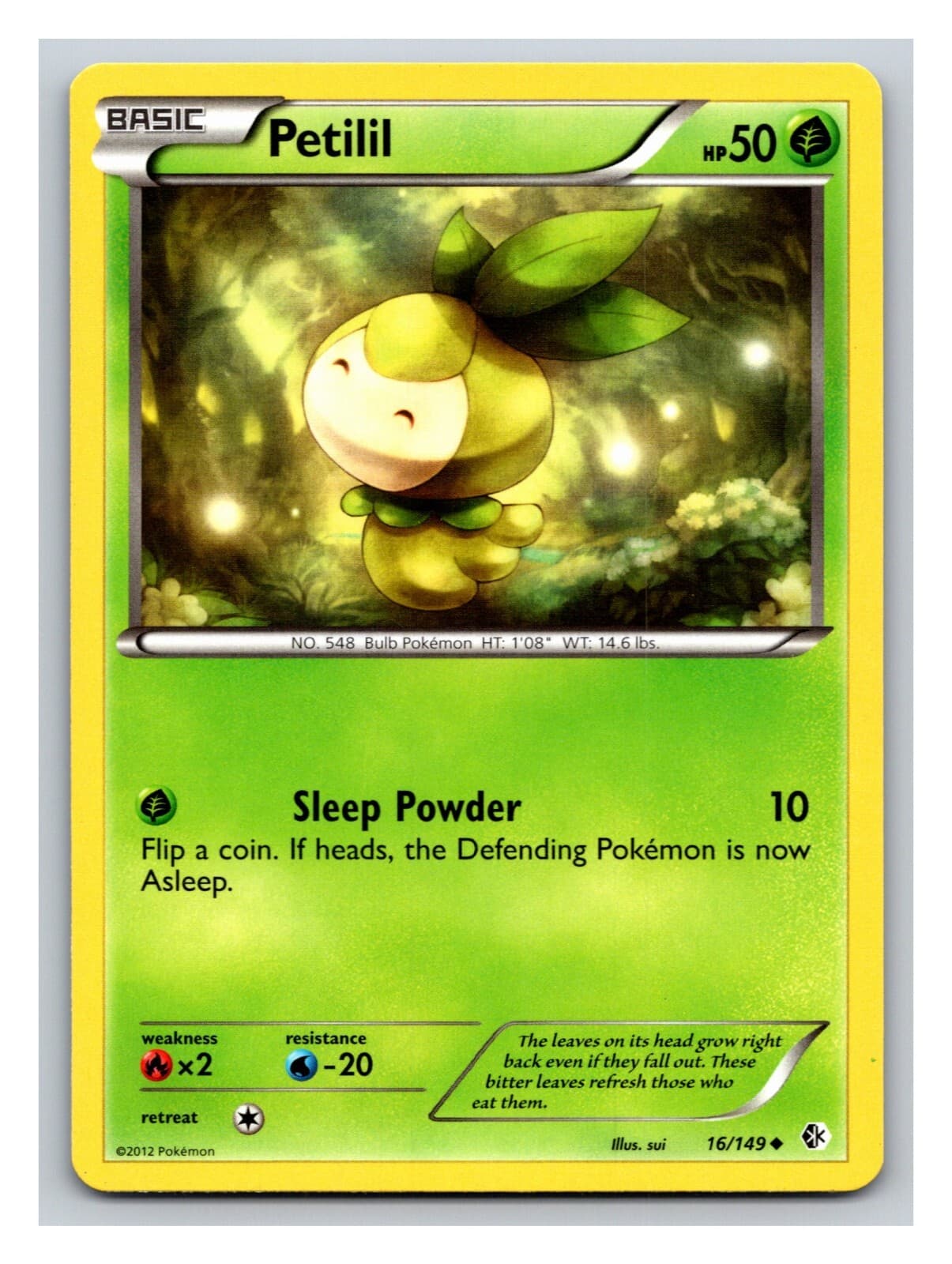 Petilil 16/149 - Pokemon Boundaries Crossed Uncommon Card PP11