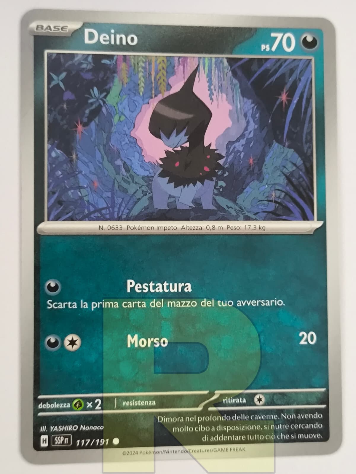 Deino ® Scintille Folgoranti 117/191 ® Comune ® Pokemon ® Italiano