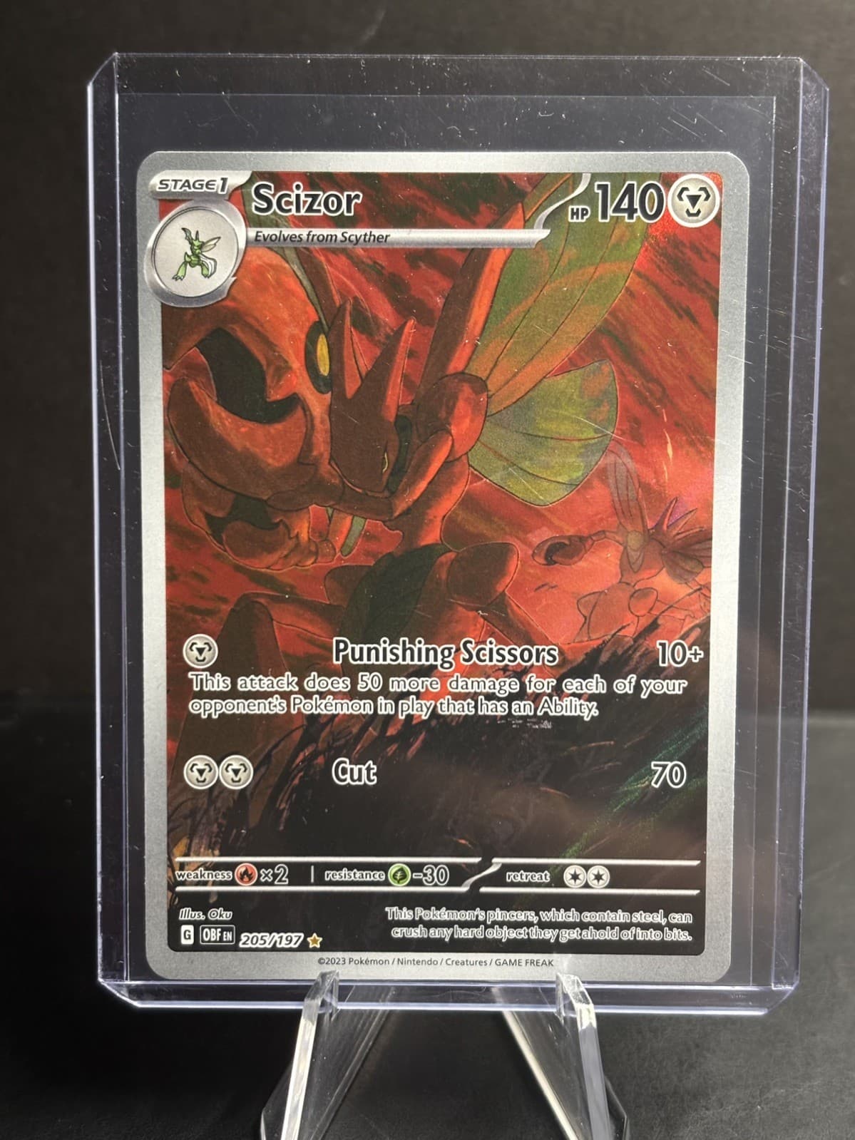 Scizor SV03: Obsidian Flames - Pokemon NM 205/197