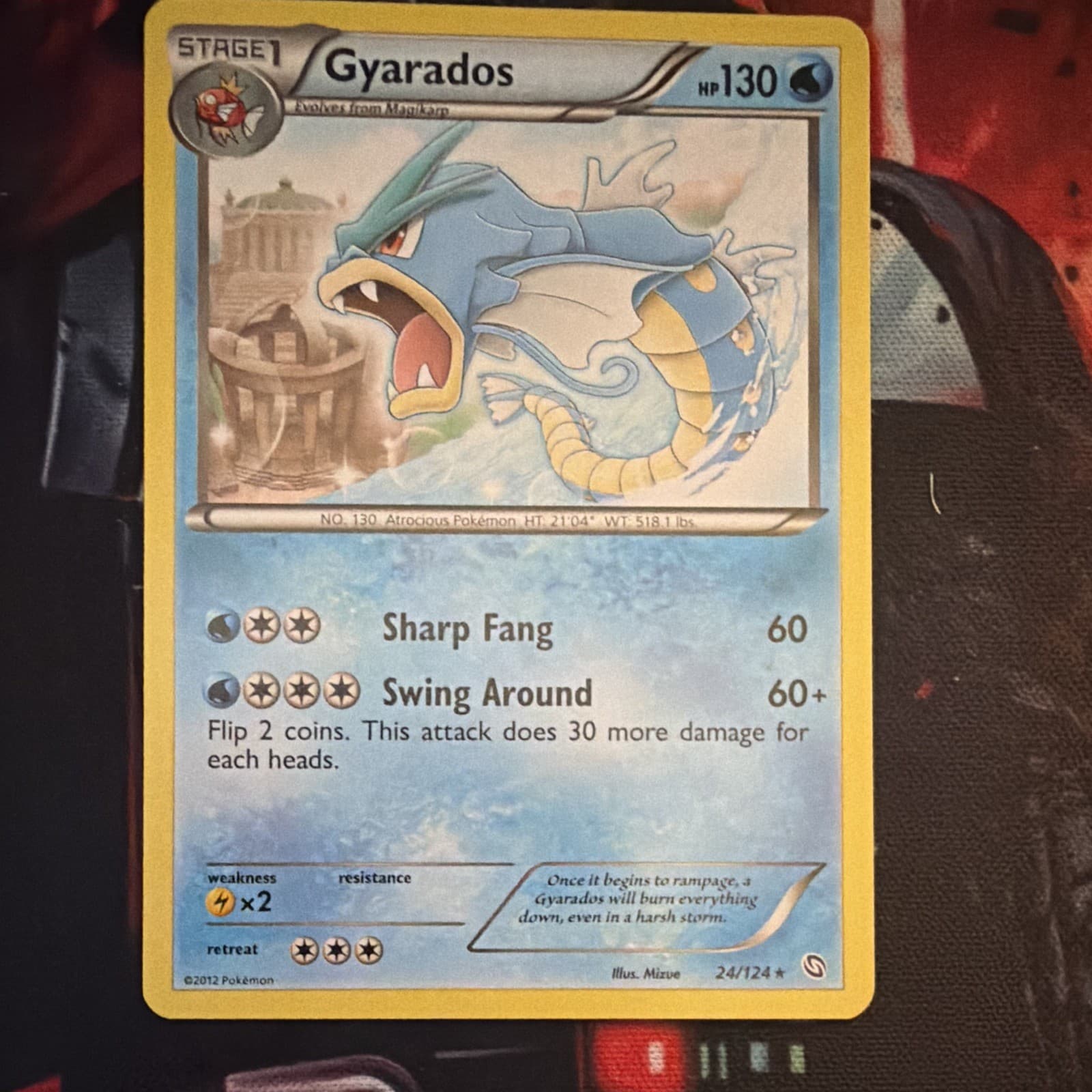 Pokemon Exalted Gyarados Promo Card #024/124 Dragons
