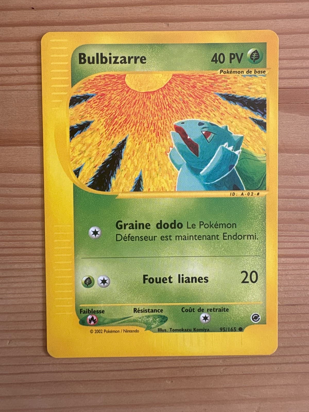 Carte Pokémon Bulbizarre 95/165 Expédition Wizards Commun French NEAR MINT 2002