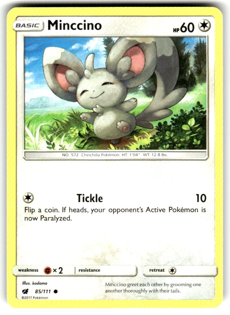 Minccino 85/111 Near Mint Crimson Invasion