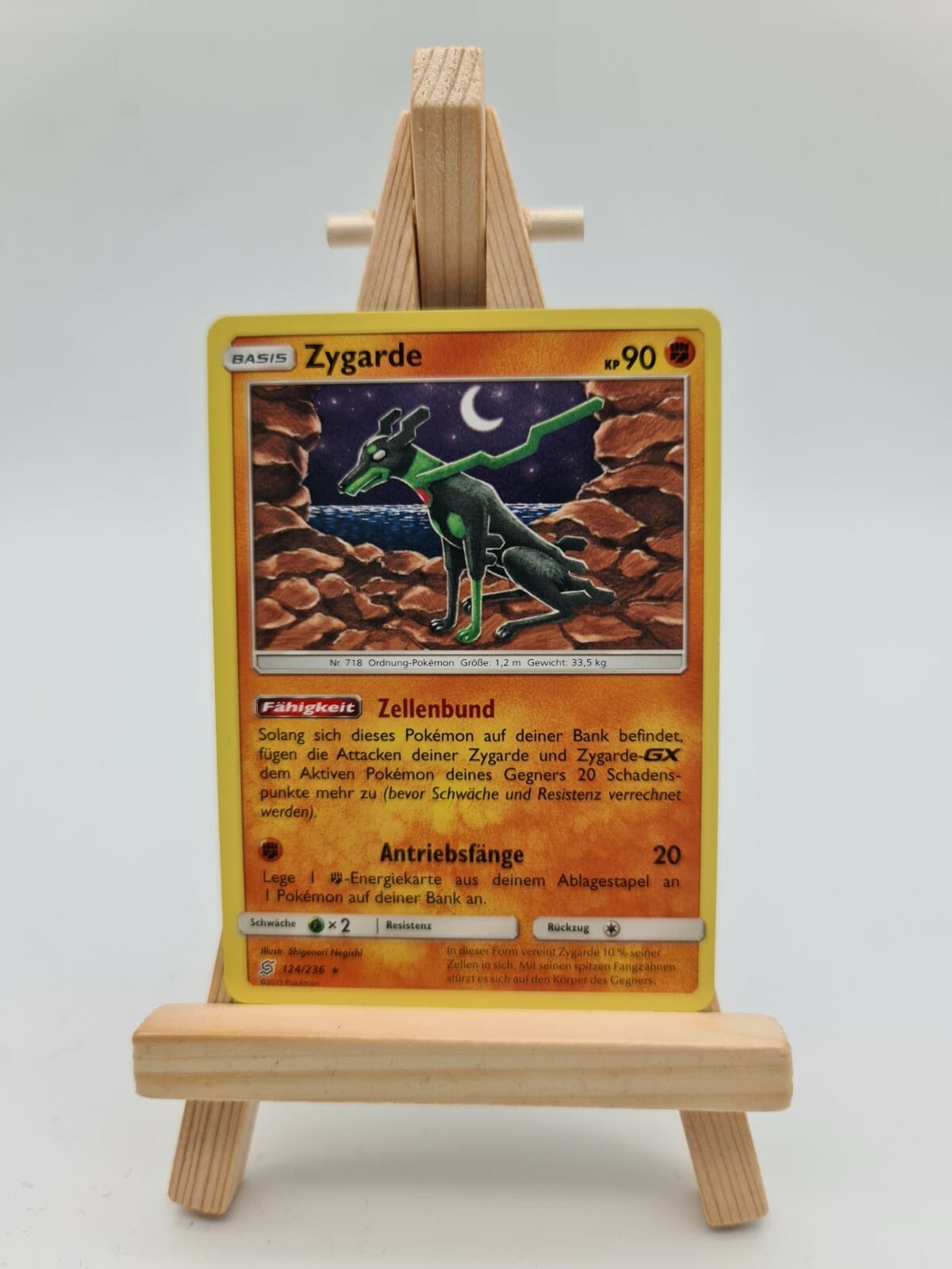 Zygarde 124/236 Pokemon Karte TCG aus Bund der Gleichgesinnten