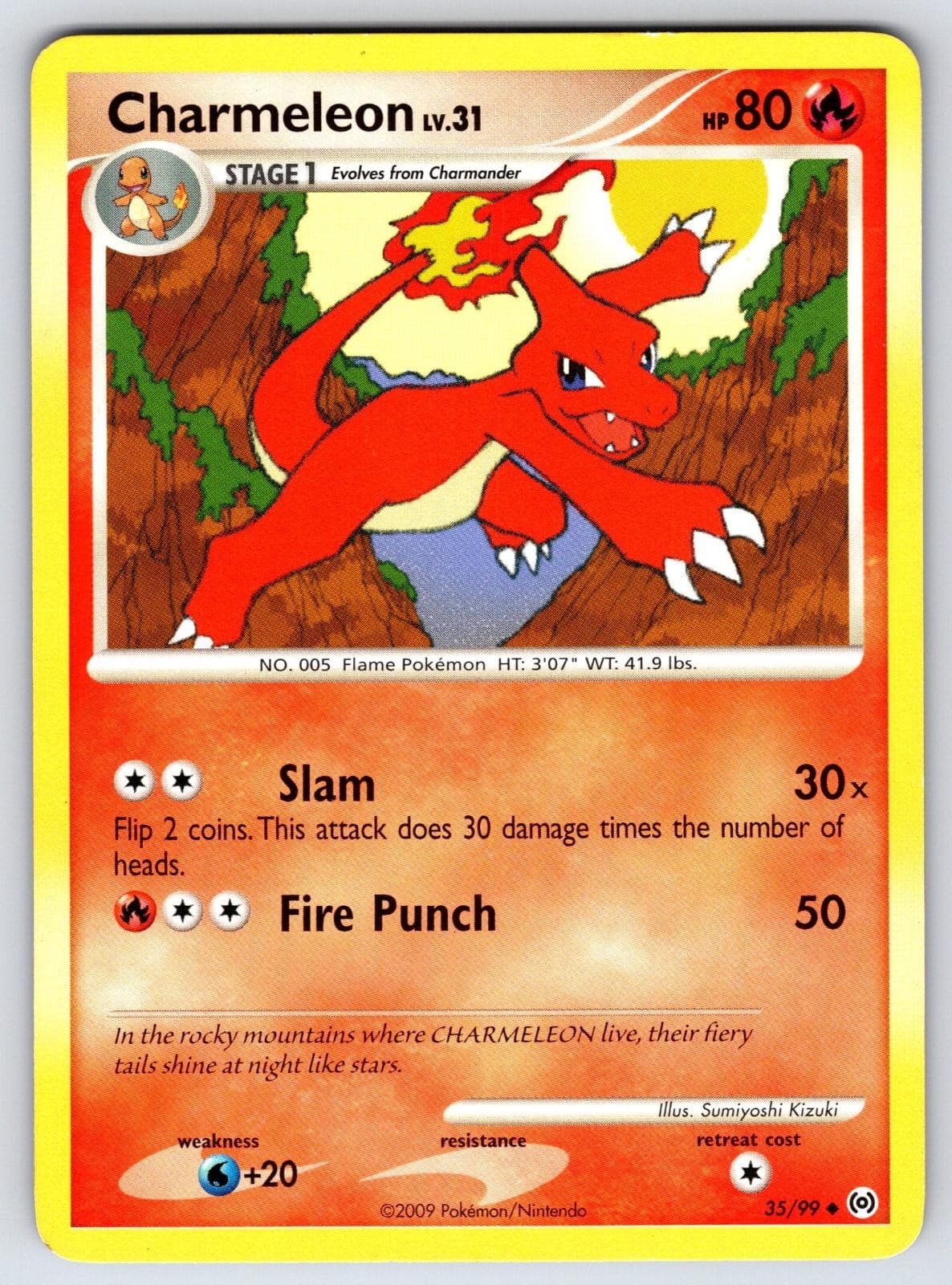 Charmeleon 35/99 Uncommon Arceus Pokemon MP