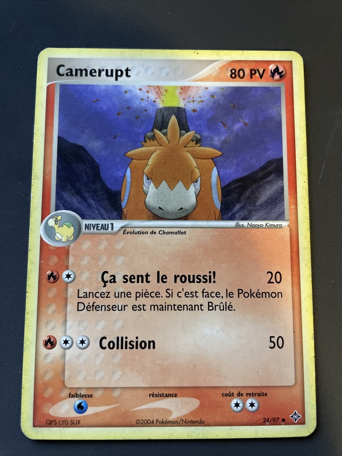 CAMERUPT RARE - POKEMON 24/97 EX DRAGON ETAT BON FRANCAIS