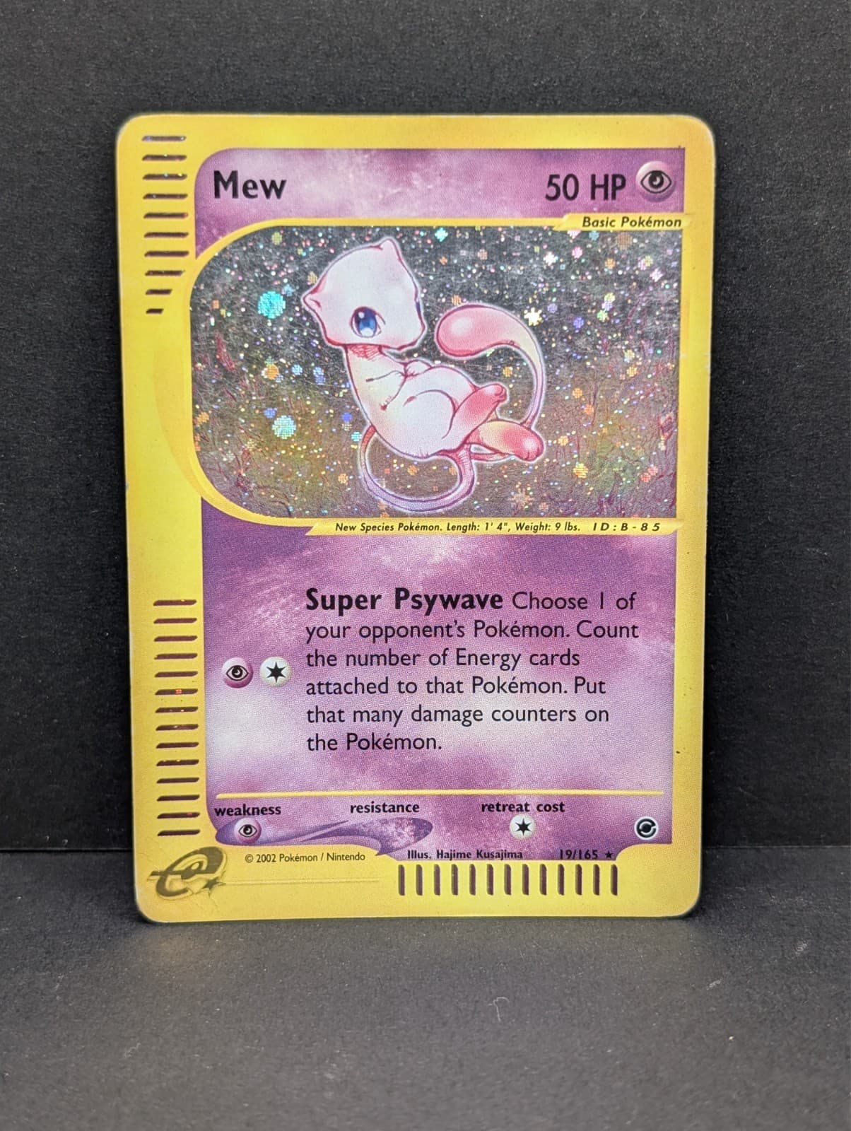 Mew 019/165 Expedition Base Set Holo Ultra Rare Pokemon TCG Nintendo ereader MP