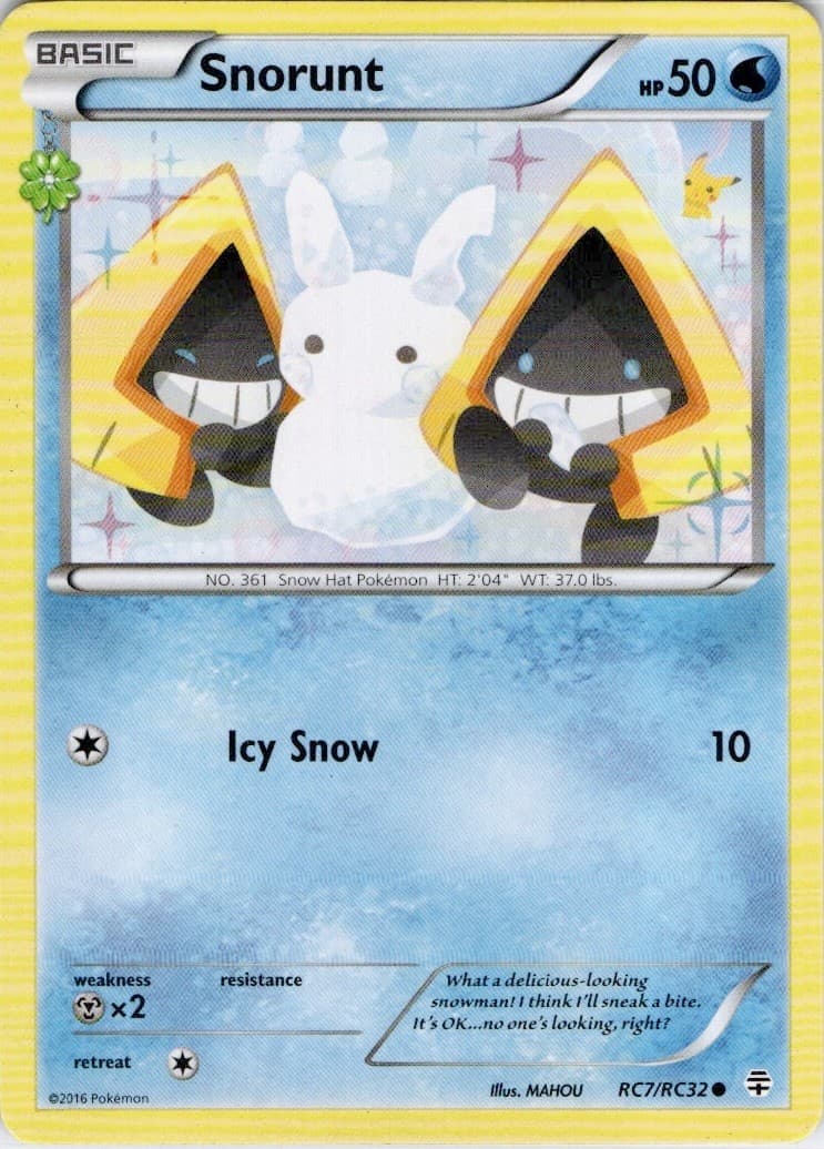 Snorunt RC7/RC32 Common Generations Pokemon Near Mint