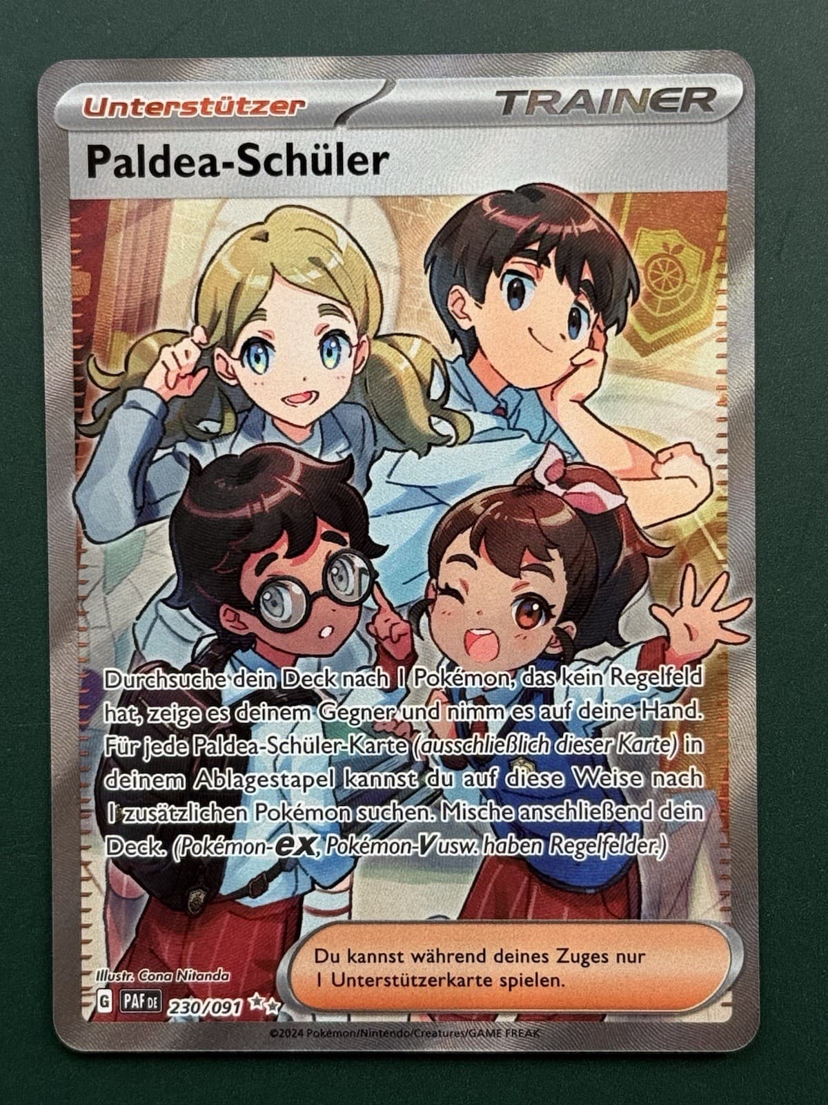Pokemon Paldea Schüler PAF 230/ 091 Paldeas Schicksale Trainer Deutsch NM