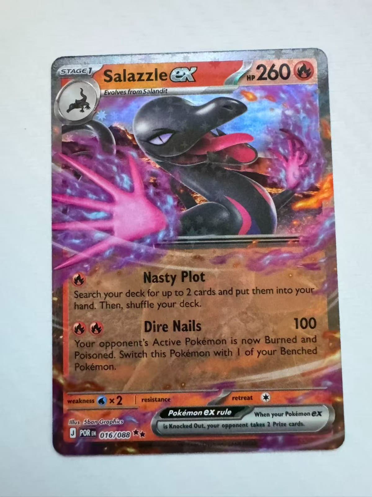 Pokemon Salazzle ex Perfect Order 16/88 Holofoil Near Mint English