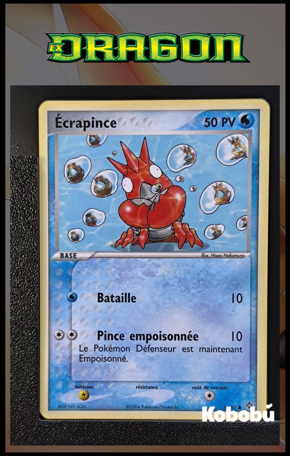 Carte Pokémon Ecrapince 54/97 Ex Dragon Bloc EX FR 3