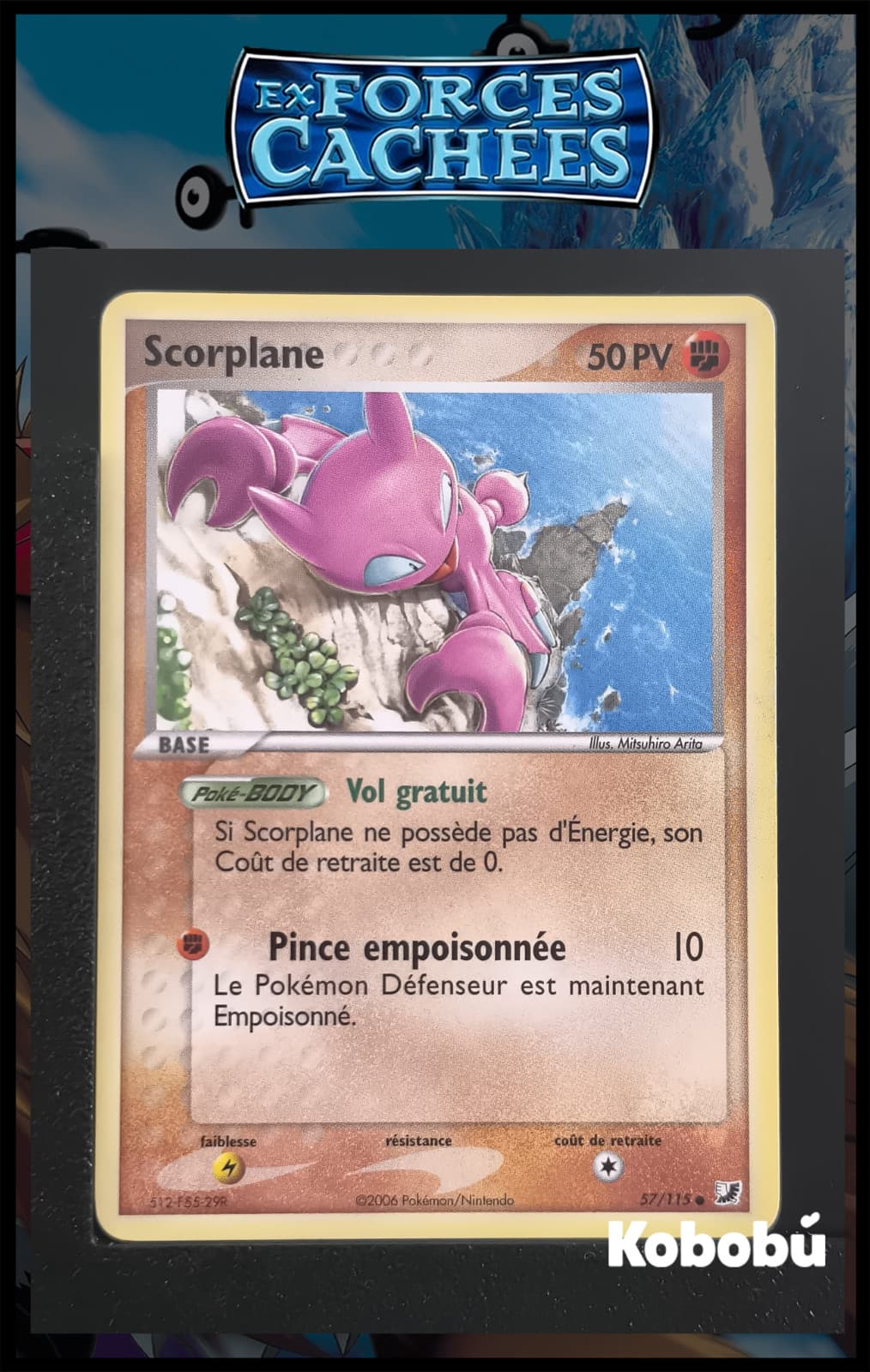 Carte Pokémon Scorplane 57/115 Ex Forces Cachées Bloc EX FR 1