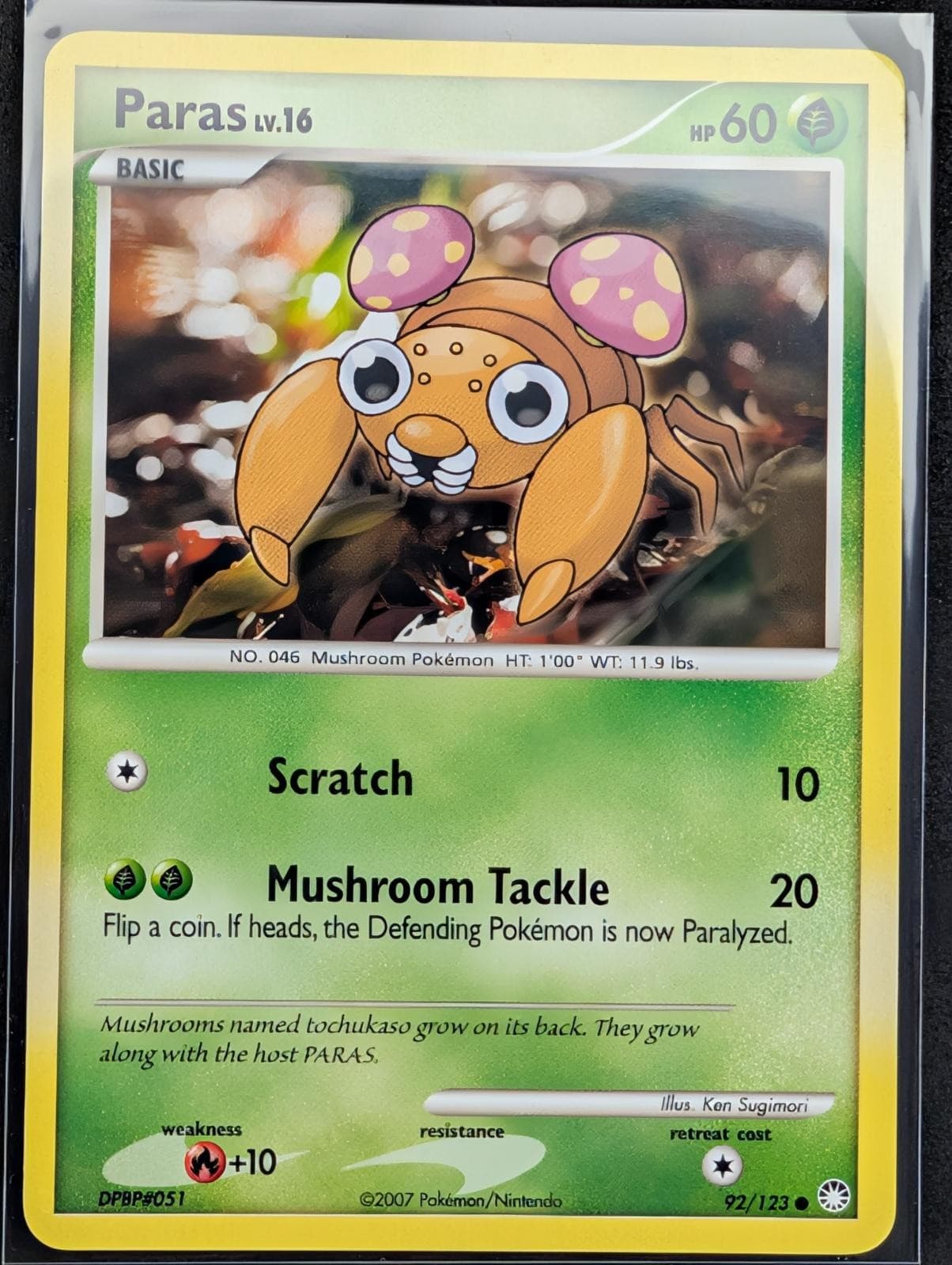 Paras 92/123 C Mysterious Treasures Pokemon LP