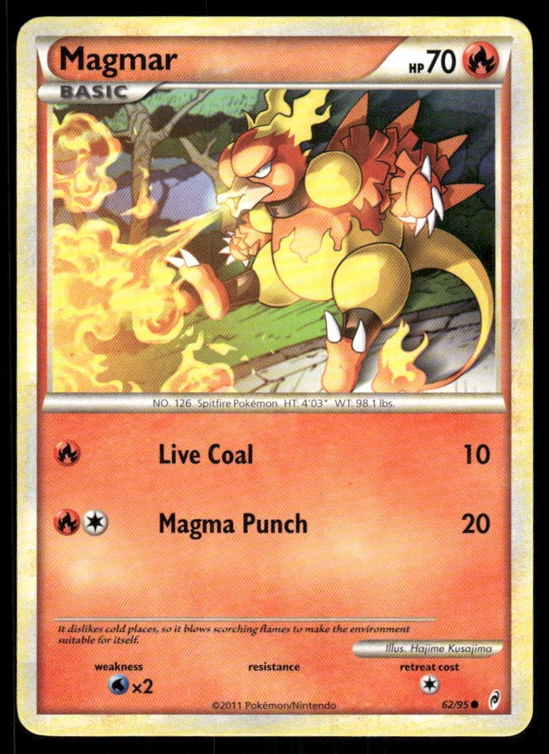 Magmar - Artist Hajime Kusajima Common 2011 Call of Legends 62/95 NM