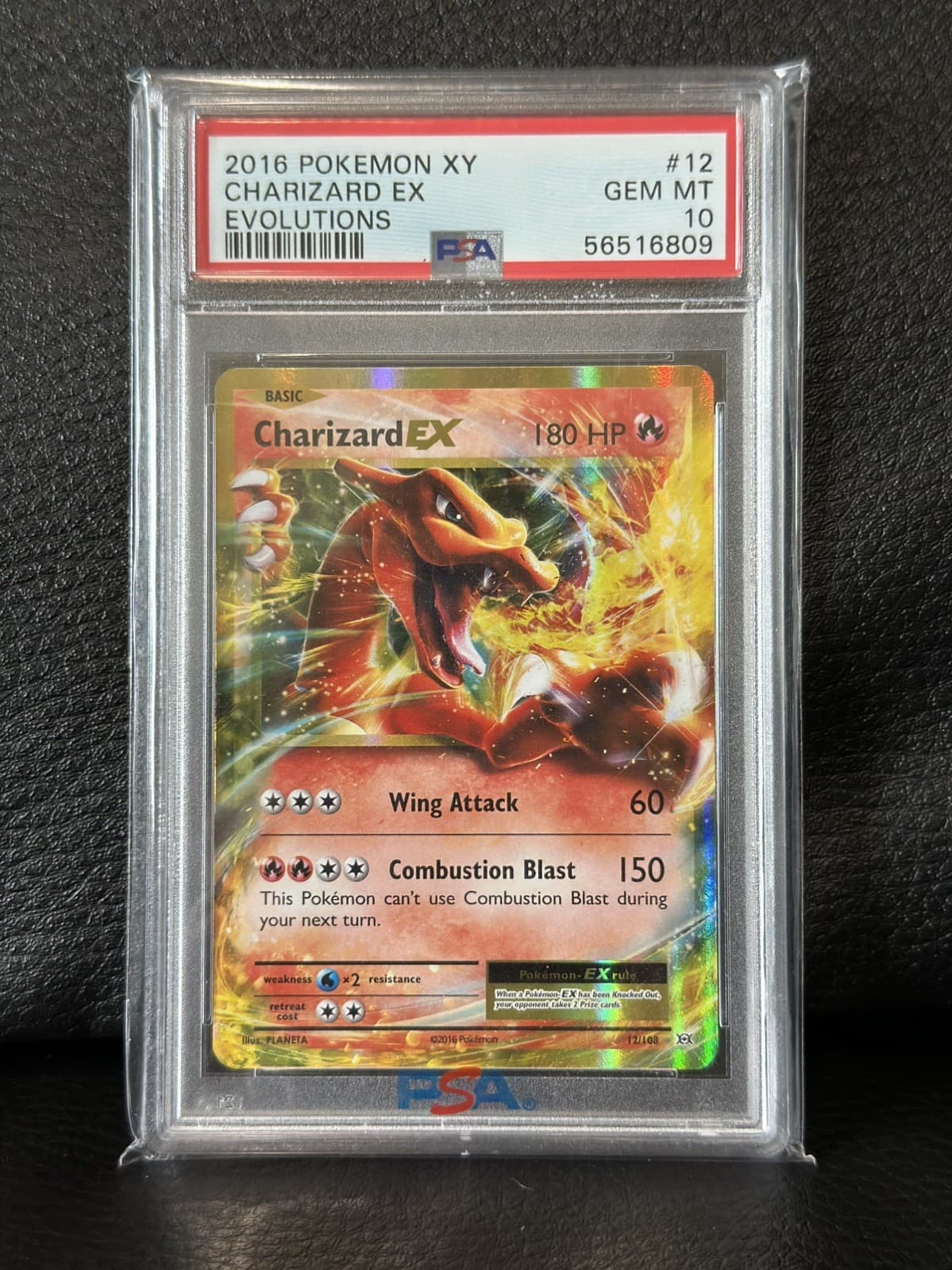 Pokémon Charizard EX Evolutions 12/108 Holo Ultra Rare PSA 10