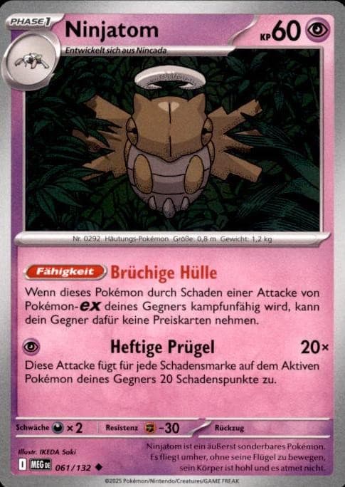 Pokémon Ninjatom Mega Evolution #61 (6541)