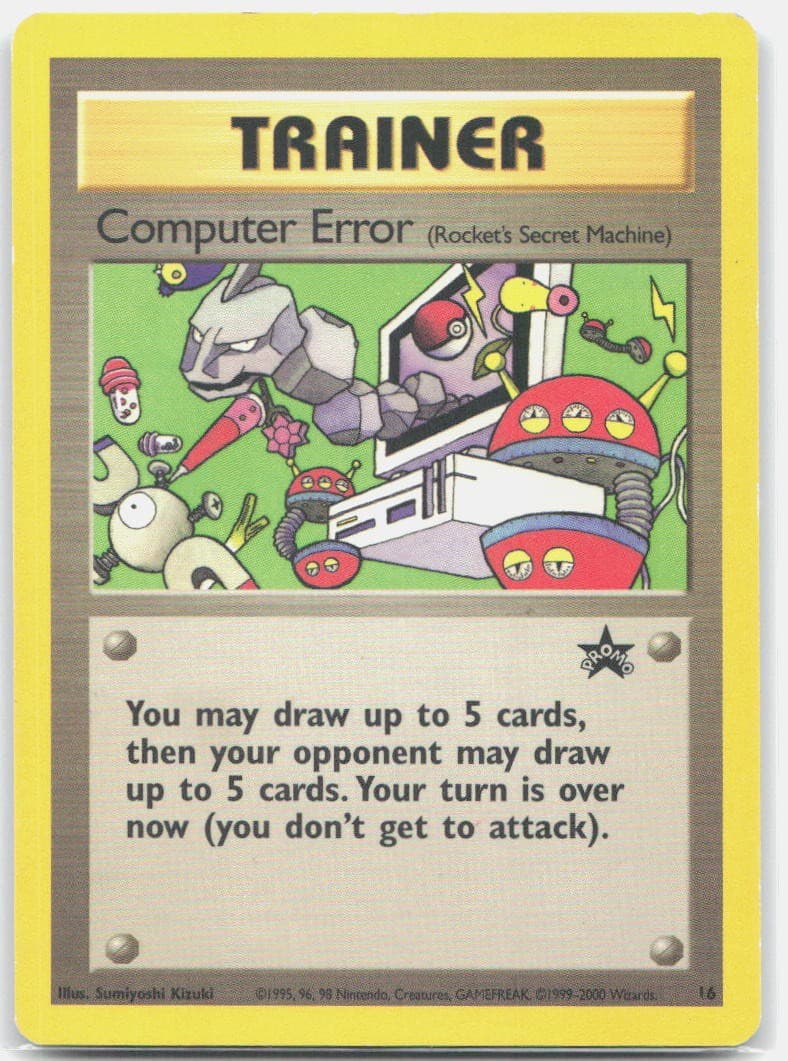 COMPUTER ERROR 16 PROMO Wizards Black Star Promos Pokemon MP