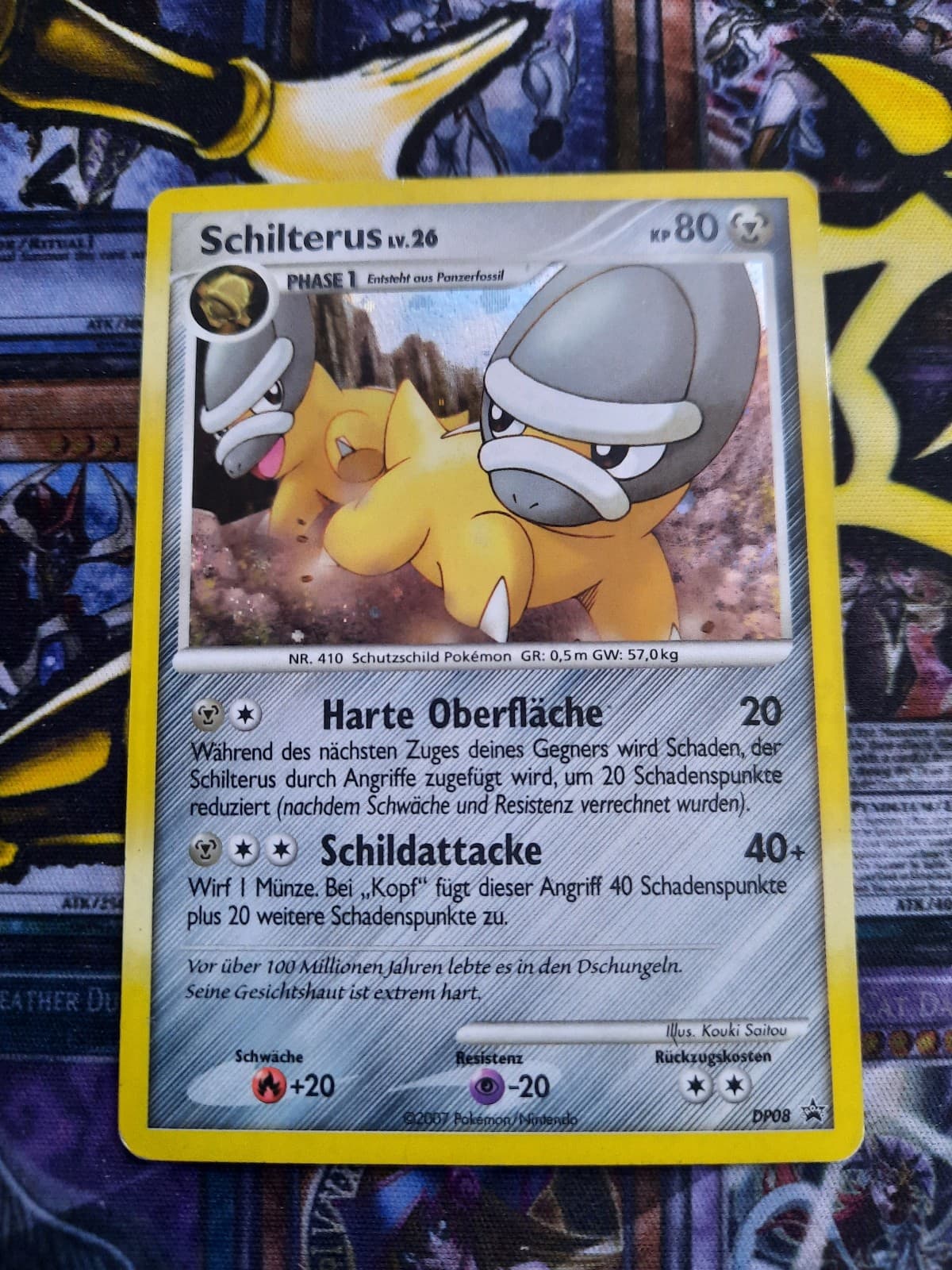 Pokemon Karte - Schilterus DP08 - DP Black Star Promo - Holo - Deutsch Shieldon