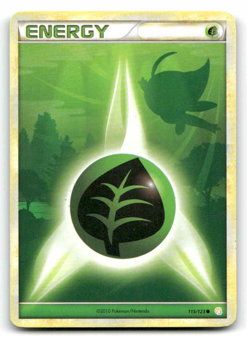 Grass Energy HeartGold SoulSilver 115/123 LP Pokemon