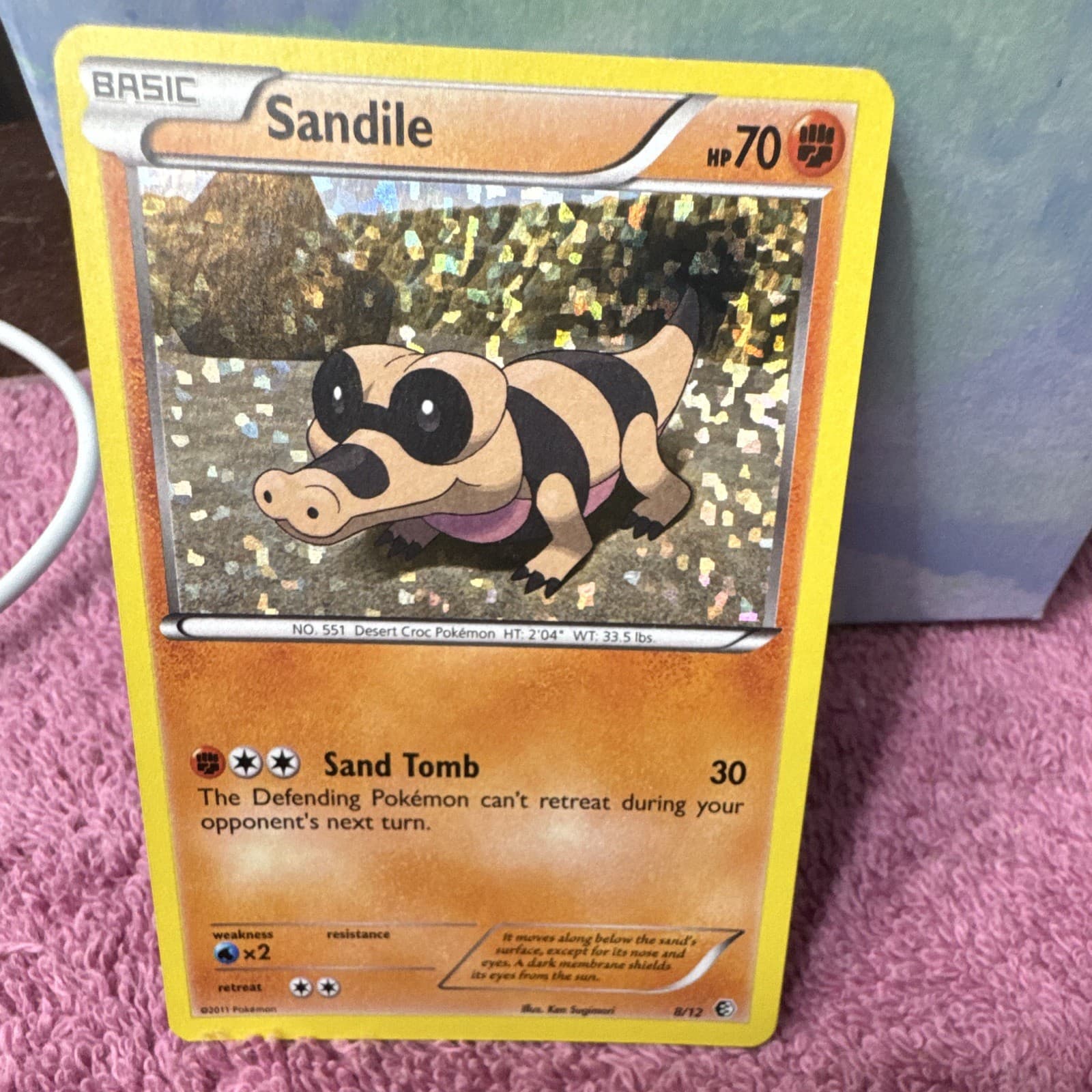 Pokemon TCG Sandile 8/12 McDonald's 2011 Holo Promo Card English HP 70