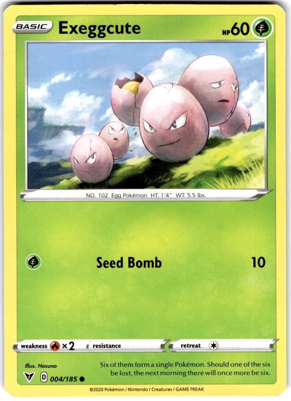 Pokemon Exeggcute Vivid Voltage 4 Non Holo English