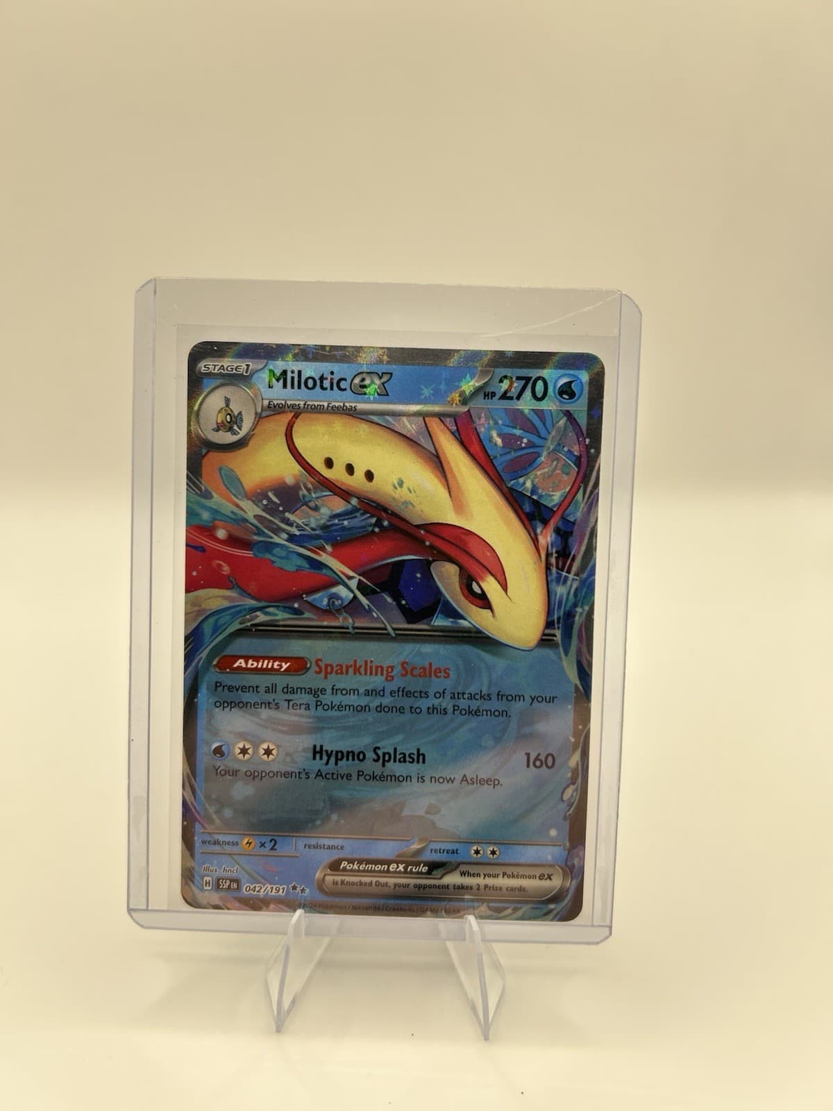 Milotic EX Double Rare Holo Pokémon TCG Surging Sparks 42/191
