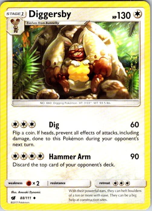Pokemon | SM - Crimson Invasion | Diggersby | 88/111 | | NM