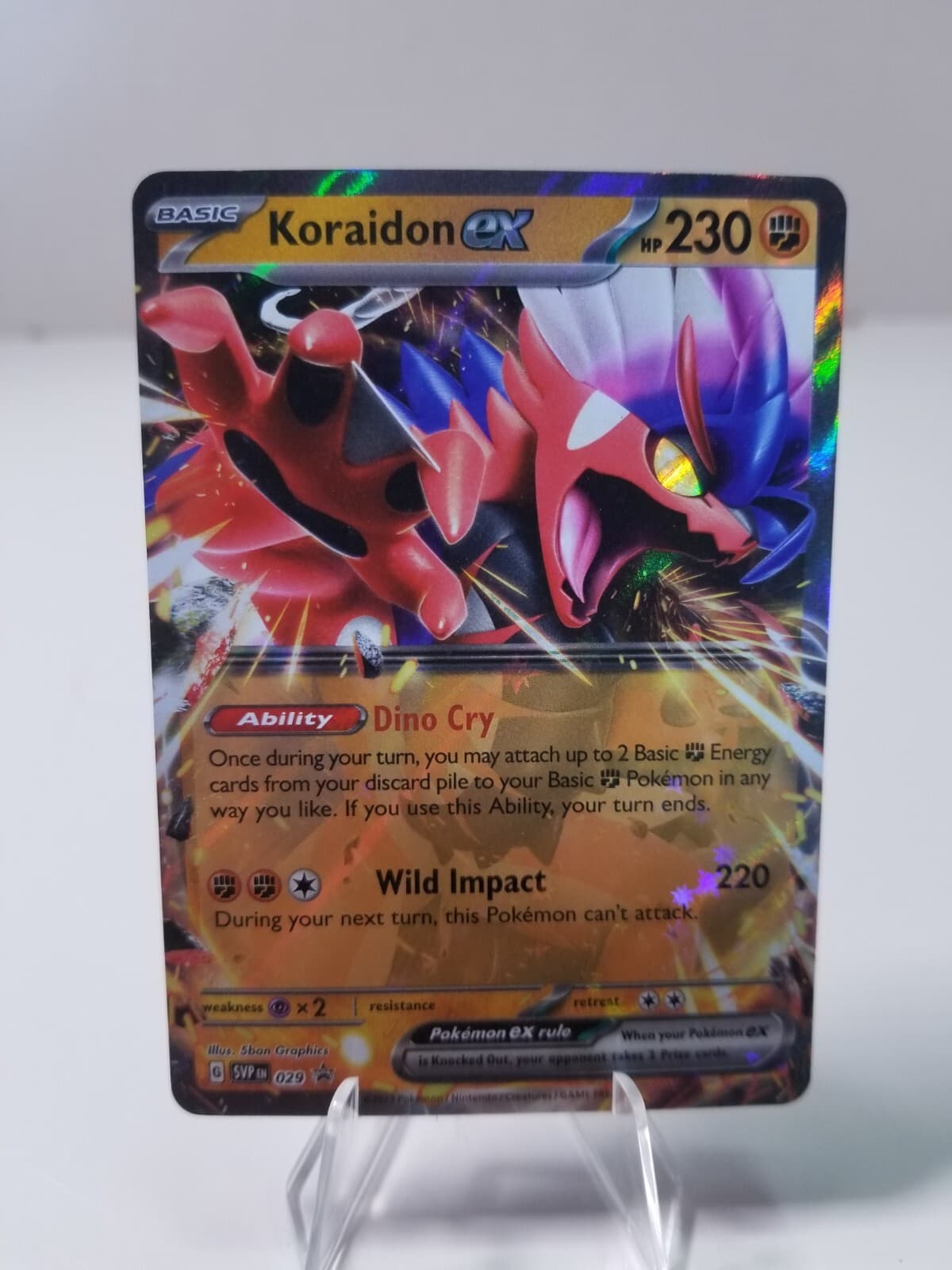 2023 Koraidon ex Black Star Promo SVP 029 Pokemon Scarlet & Violet - NM/M 