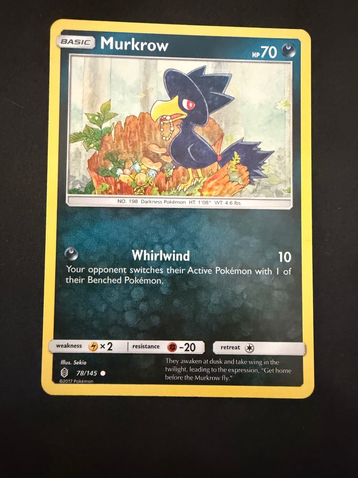 Murkrow 78/145 Common Guardians Rising Pokemon Near Mint
