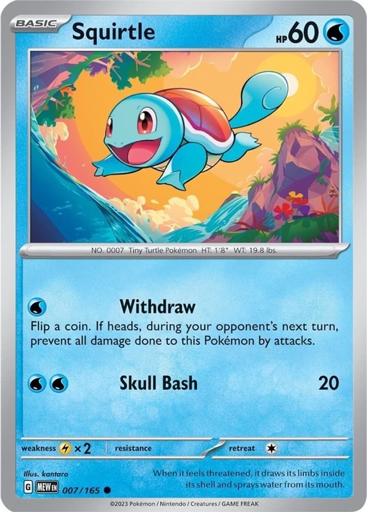 Squirtle 007/165 SV: Scarlet & Violet 151