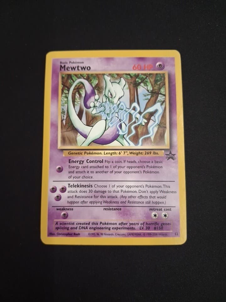 Pokemon TCG: Mewtwo WOTC Black Star Promo #12 Lp