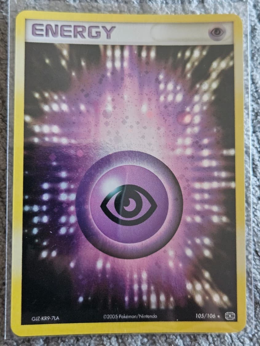 Psychic Energy 105/106 Holo Rare Emerald Pokemon LP