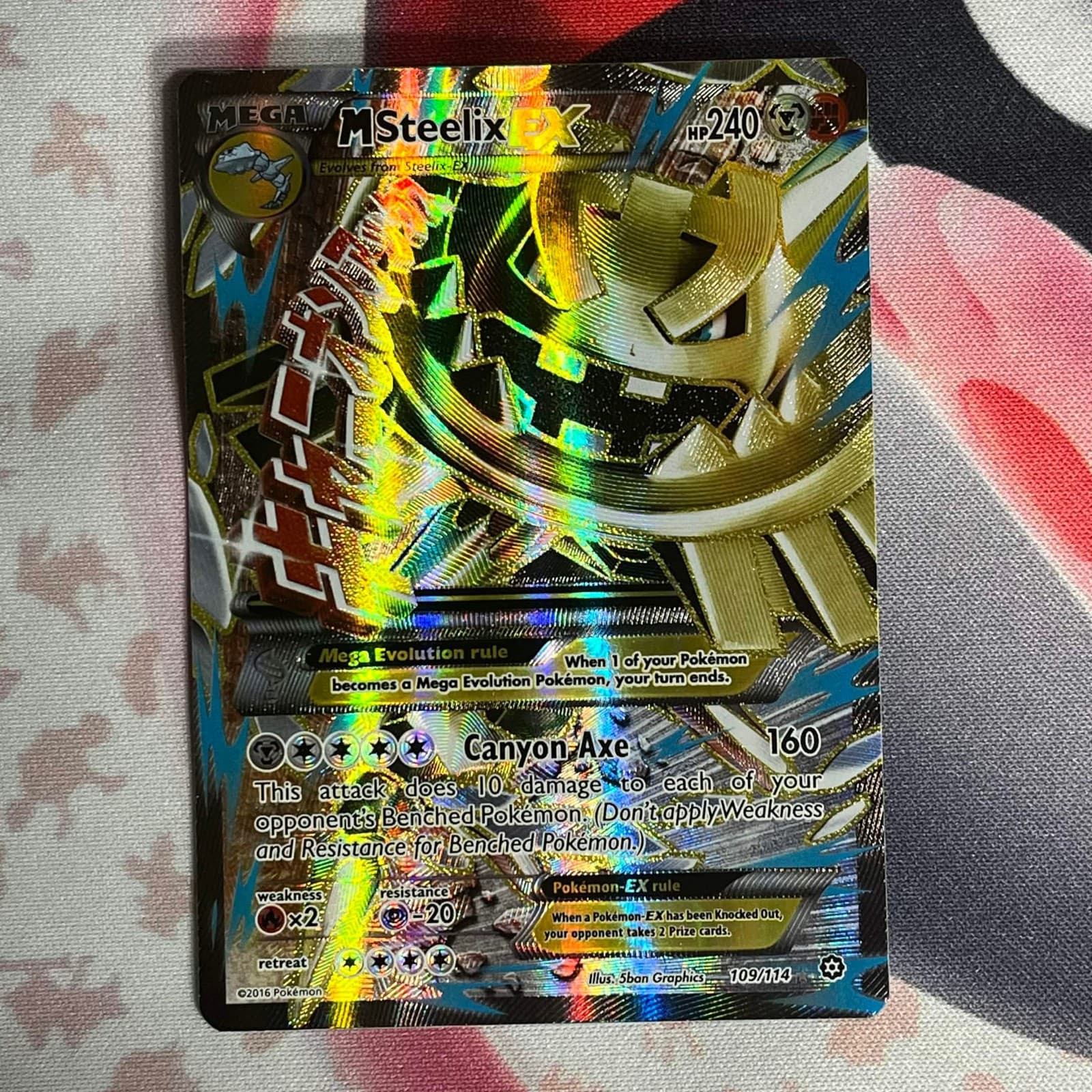 M Steelix EX Full Art 109/114 XY Steam Siege Holo