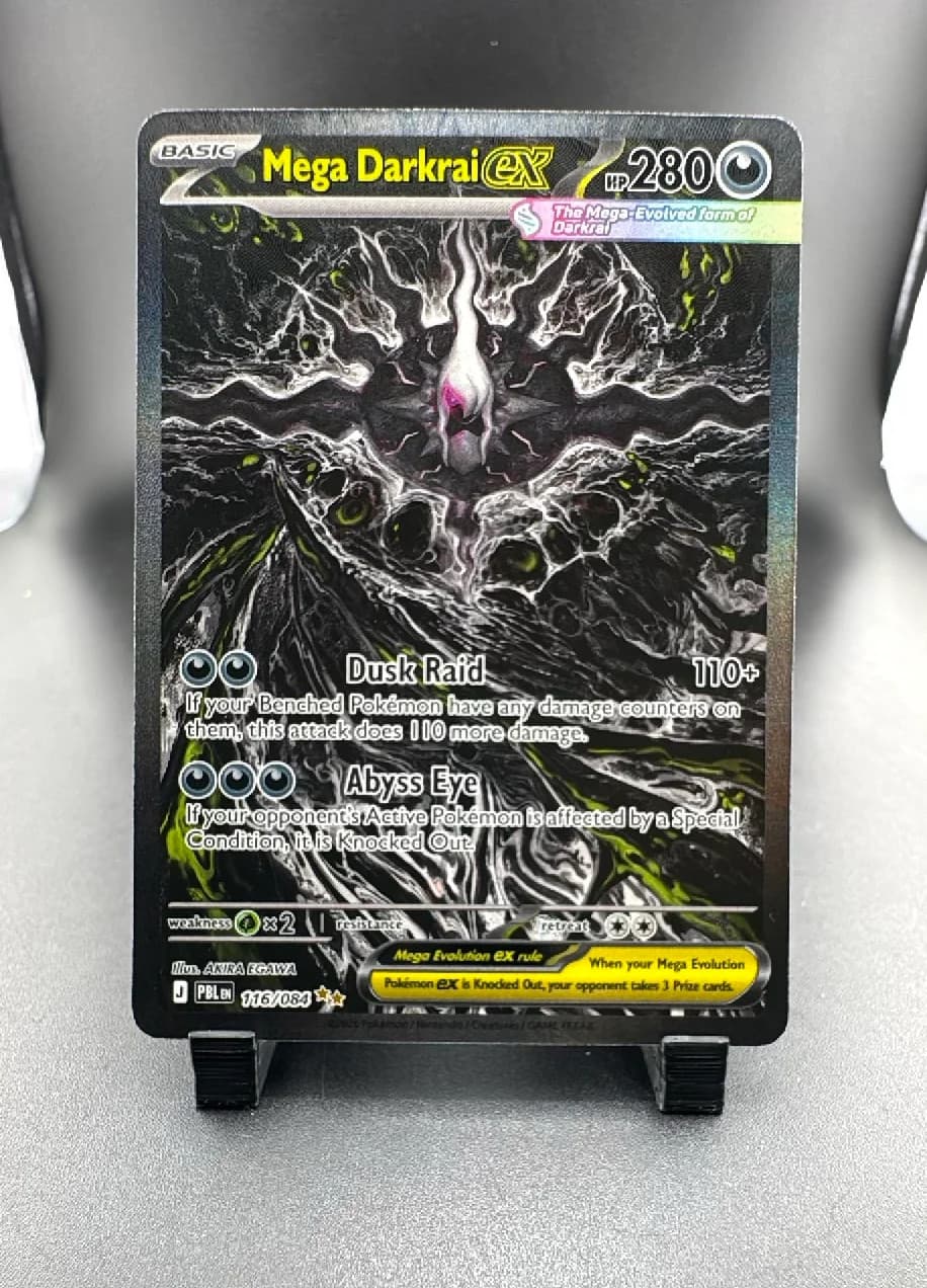 2026 Pitch Black Mega Darkrai EX Holo Secret Rare SAR #116/84