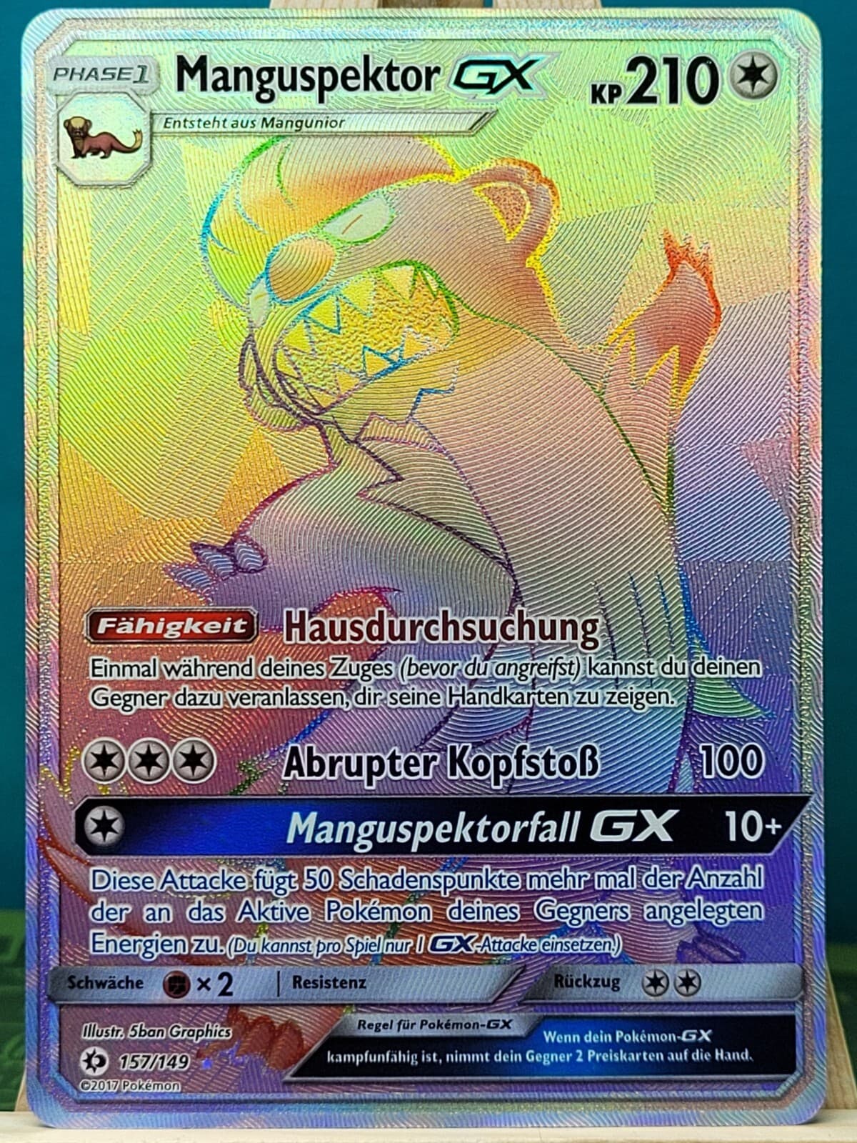 POKEMON - Sonne & Mond - Manguspektor GX - 157/149 - deutsch