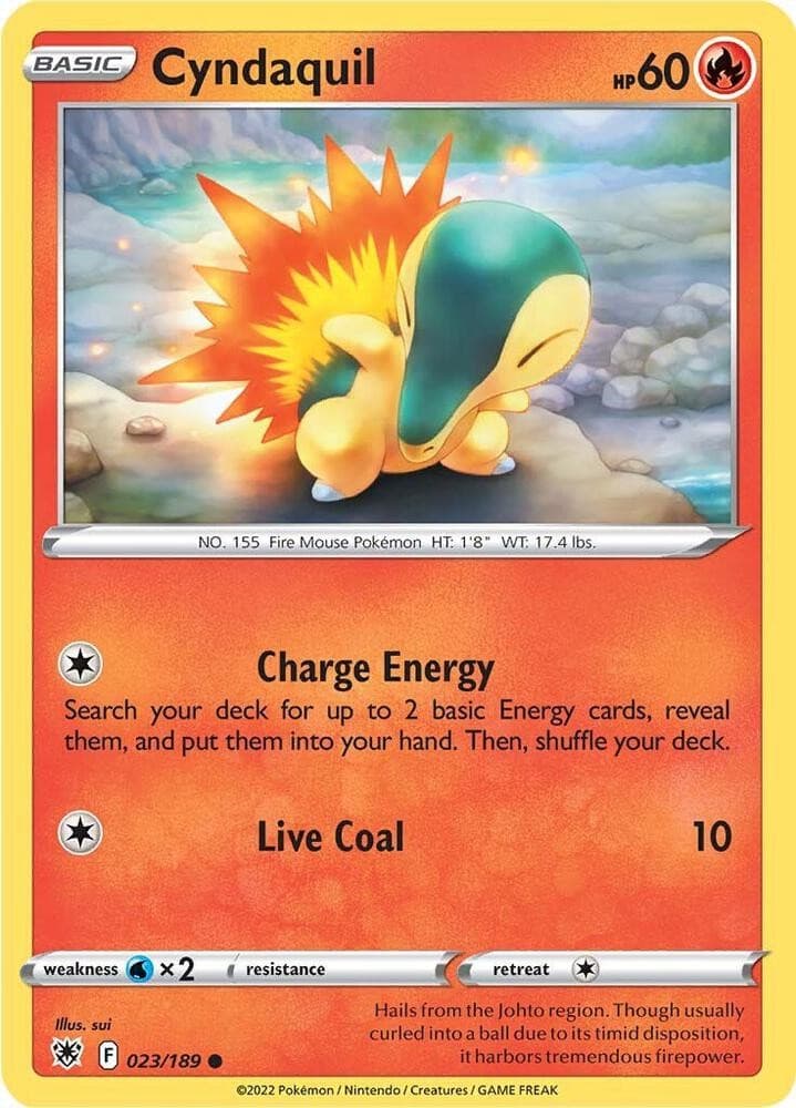 Cyndaquil 23/189 Common Astral Radiance Pokemon NM/LP