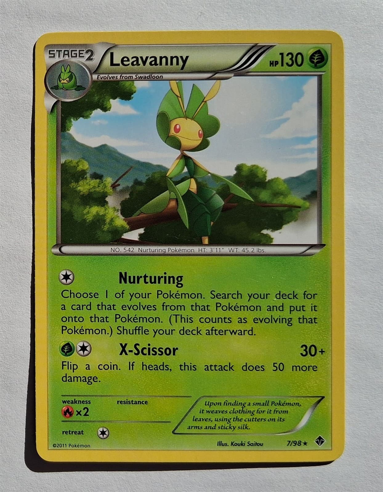 Pokemon - Leavanny - Emerging Powers 7/98 - Rare - NM