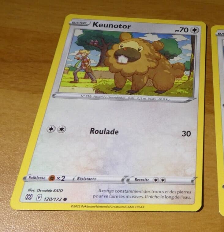 POKEMON STARS ETINCELANTES FRANCAISE CARD CARTE Keunotor 120/172 FR JCC NEUF